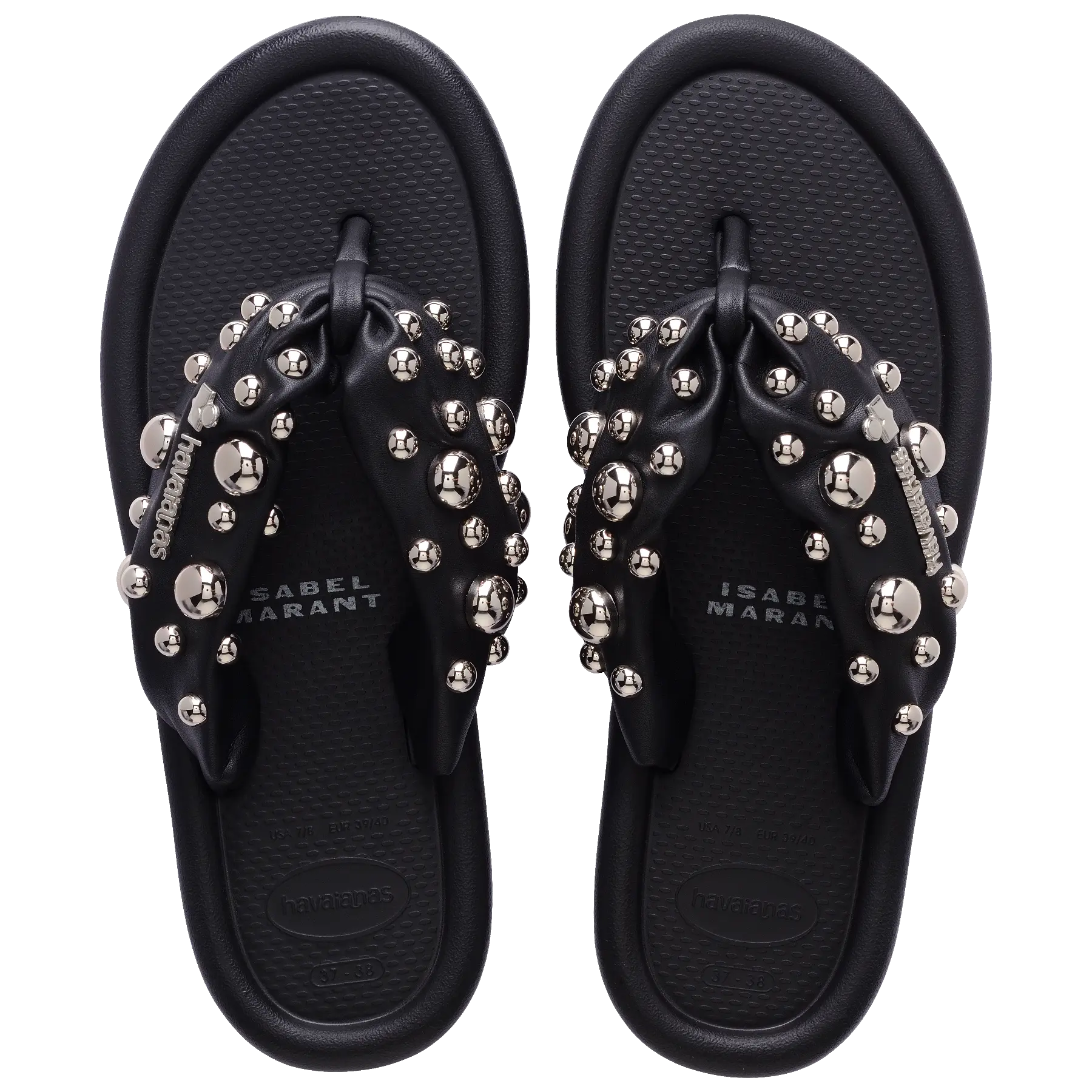 Women's Isabel Marant Maxi Puffed Studs Flip Flops