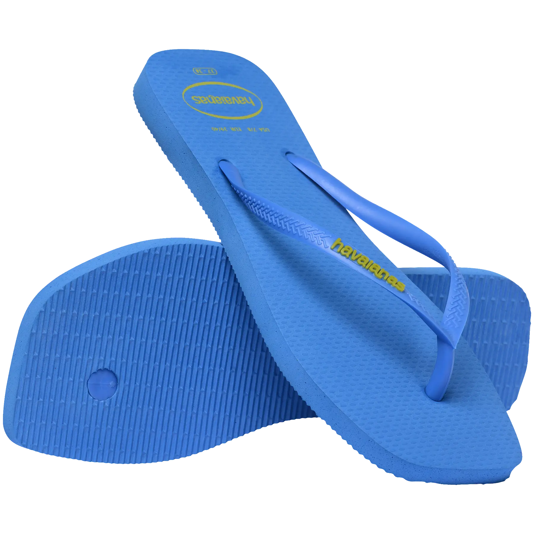 Women's Slim Square Logo Pop Up Flip Flops - Image 3