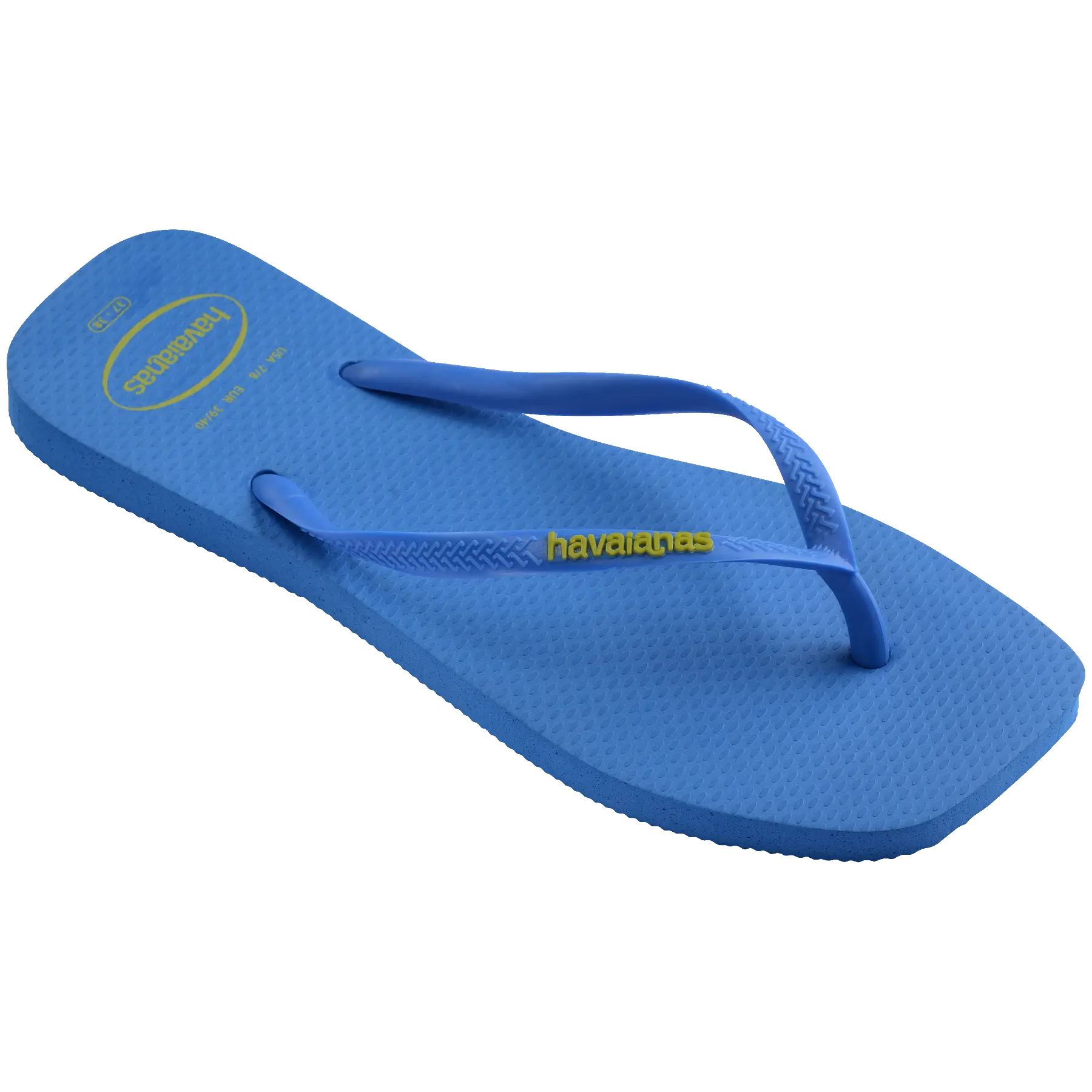 Women's Slim Square Logo Pop Up Flip Flops - Image 4