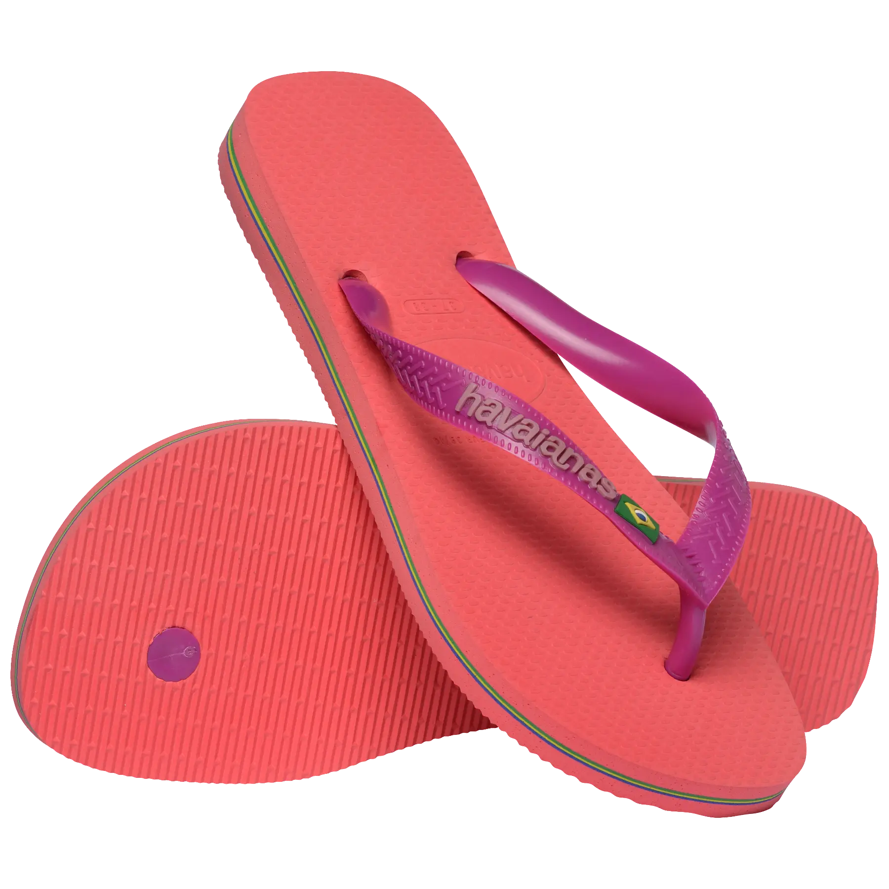 Women's Brazil Logo Flip Flops - Image 3