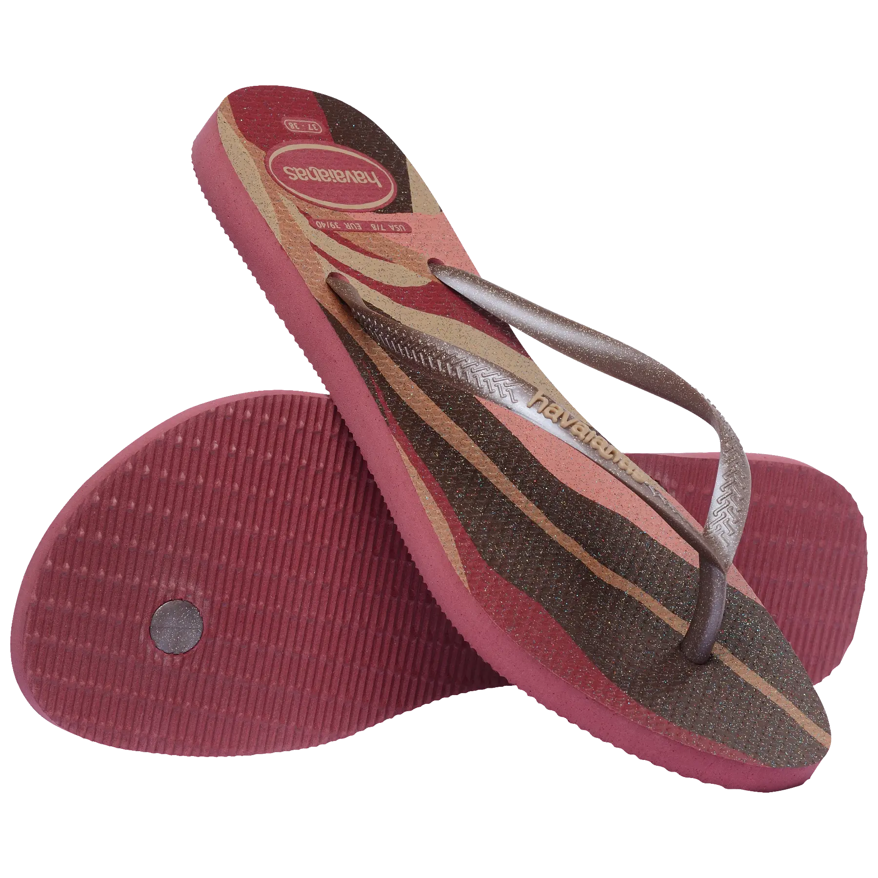 Women's Slim Palette Glow Flip Flops - Image 2