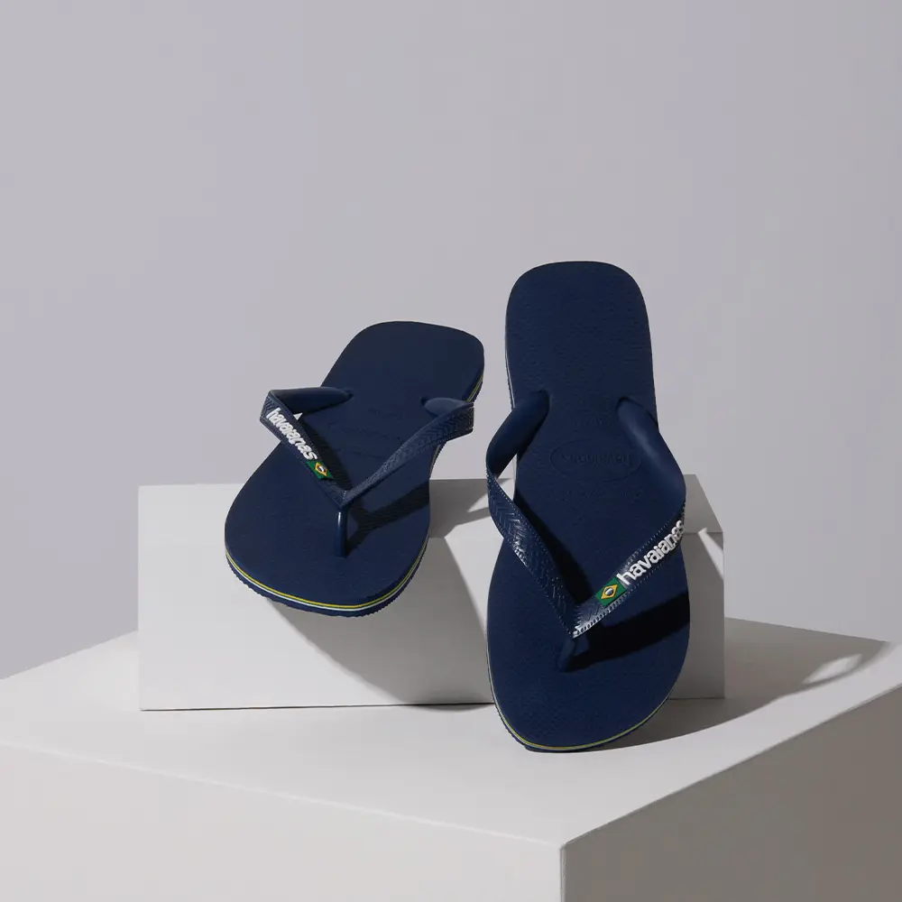 Men's Brazil Logo Flip Flops - Image 6