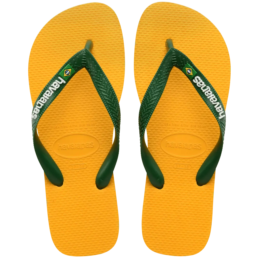 Men's Brazil Logo Flip Flops