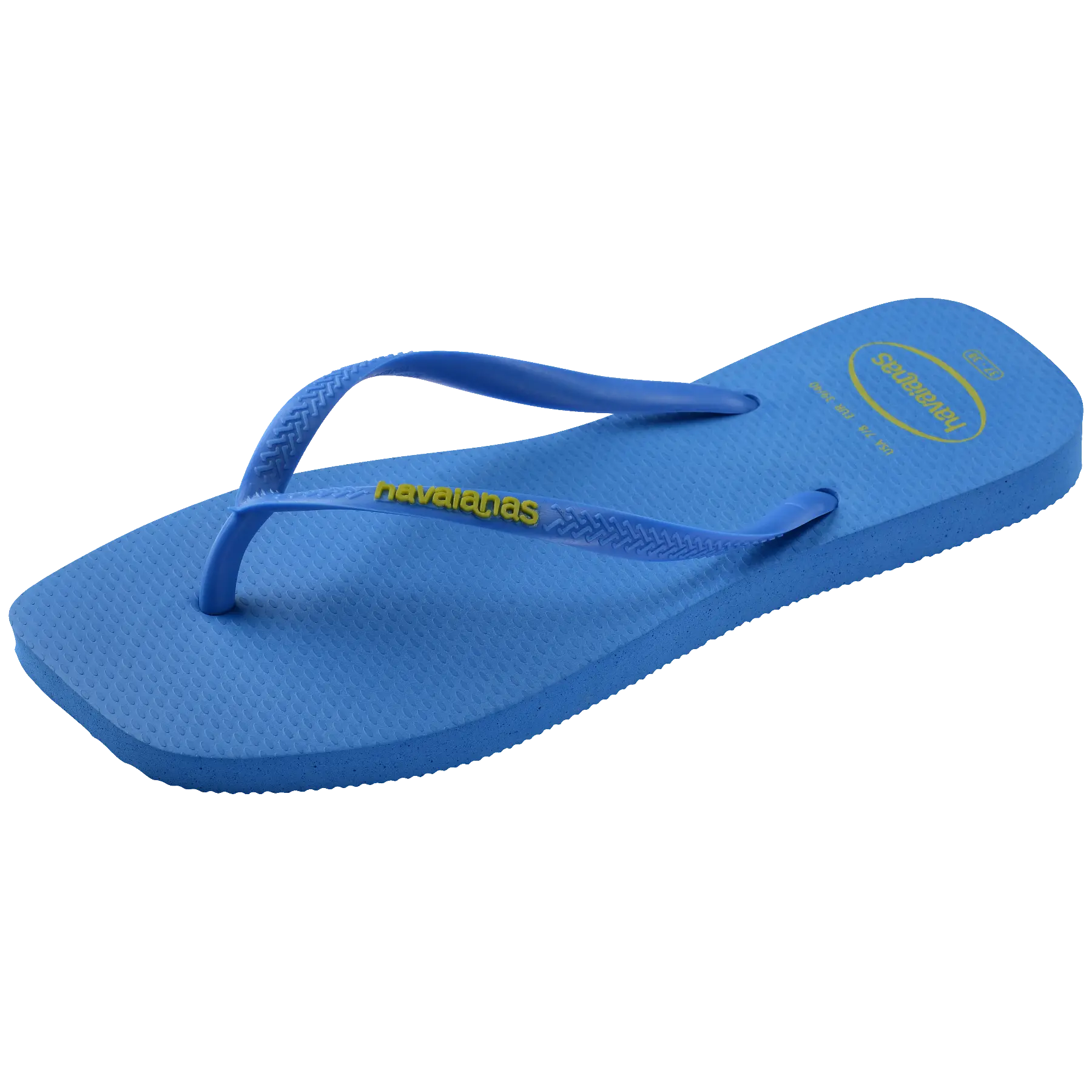 Women's Slim Square Logo Pop Up Flip Flops - Image 6