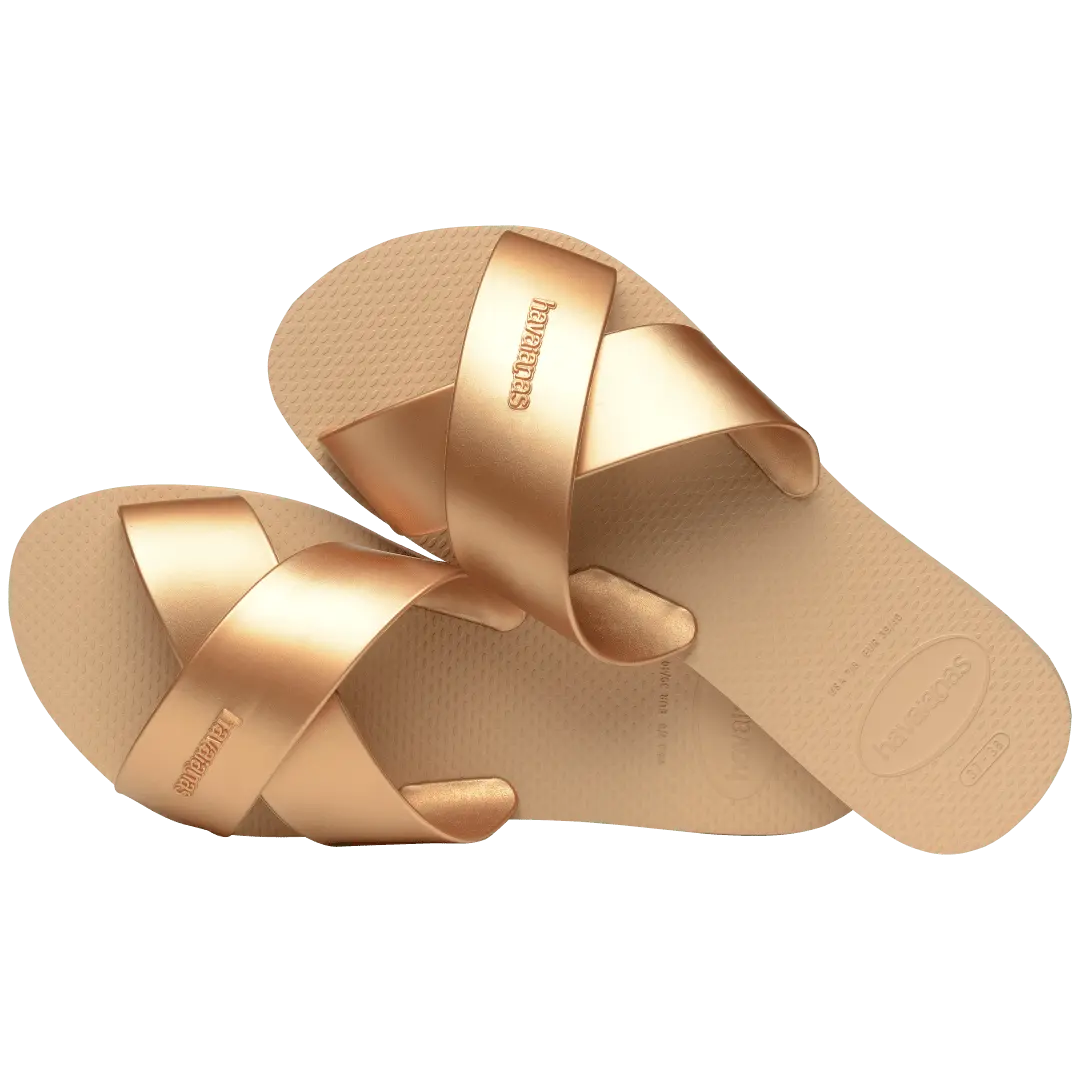 Women's Aqua Metallic Sandals - Image 4