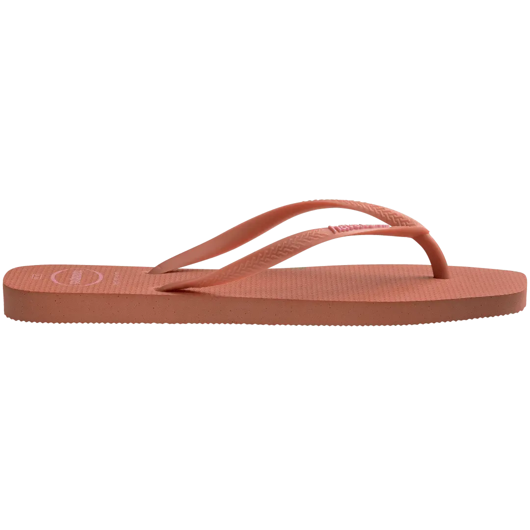 Women's Slim Square Logo Pop Up Flip Flops - Image 3