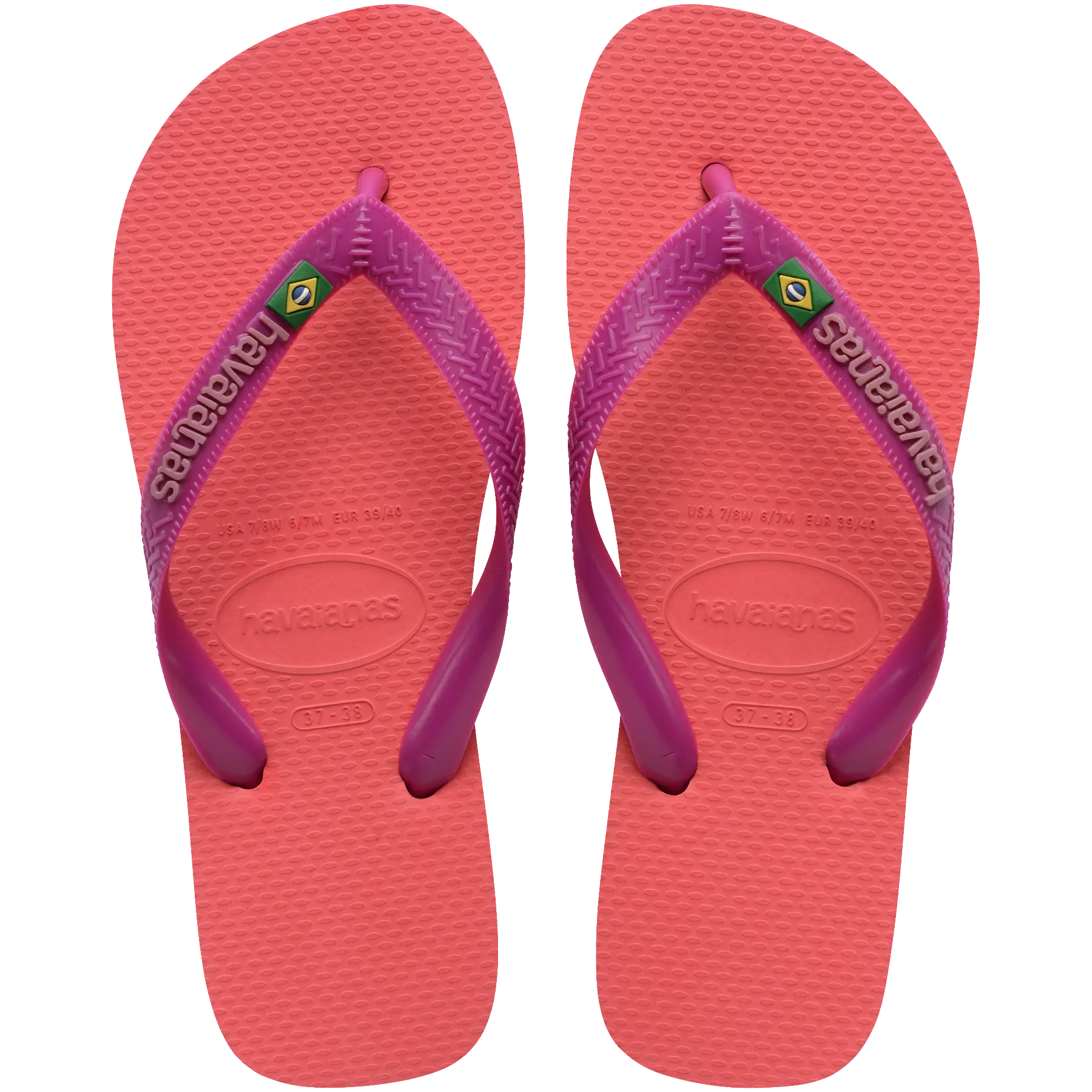Women's Brazil Logo Flip Flops