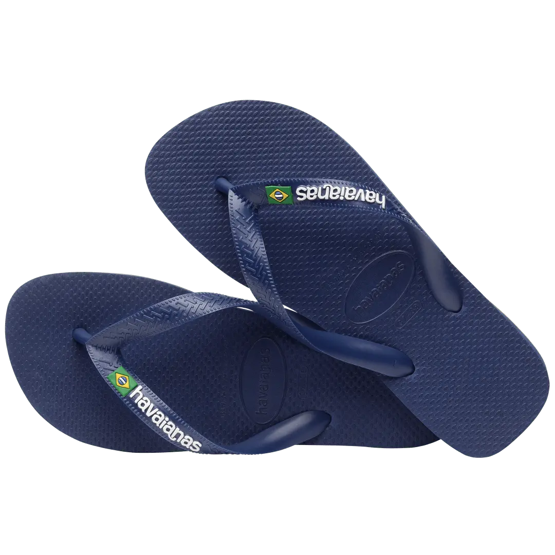 Men's Brazil Logo Flip Flops - Image 4