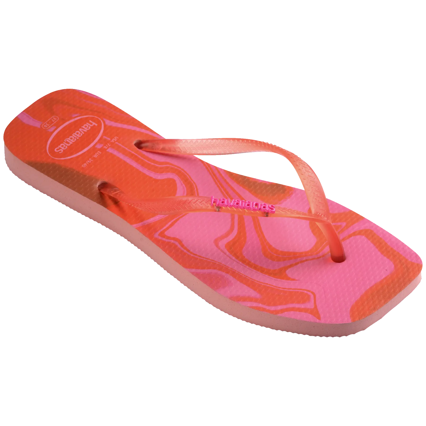 Women's Slim Square Jelly Flip Flops - Image 4