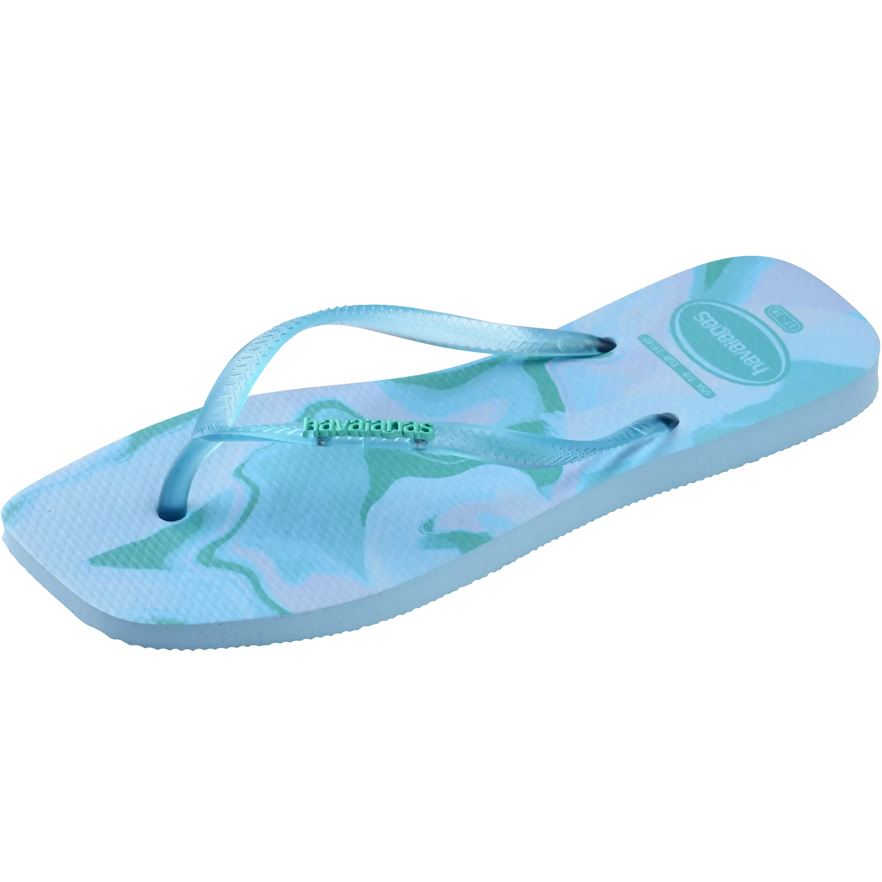Women's Slim Square Jelly Flip Flops - Image 6